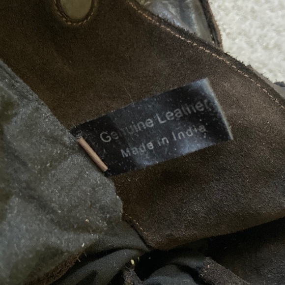 HARBOUR 2ND dark woven leather shoulder/tote bag. - Picture 9 of 14